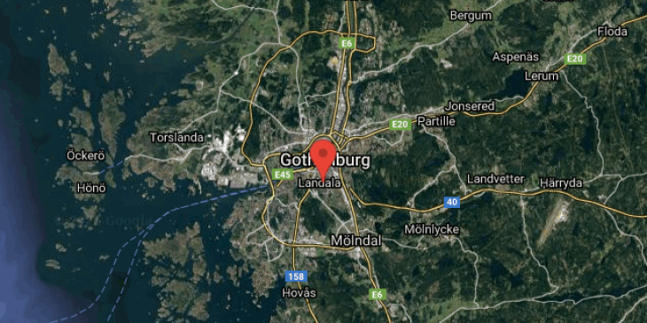 1a i landala till storre map