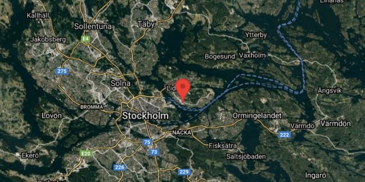 3a i dalenum pa lidingo vid vattnet map