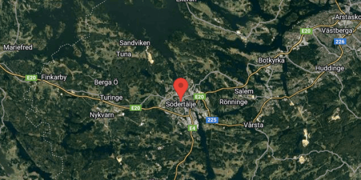 4 i sodertalje centrum map