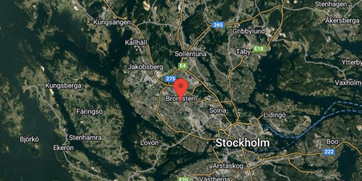 bromsten spanga mot nya vidder map