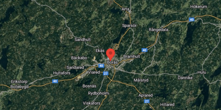 byta boras till goteborg id20484 map