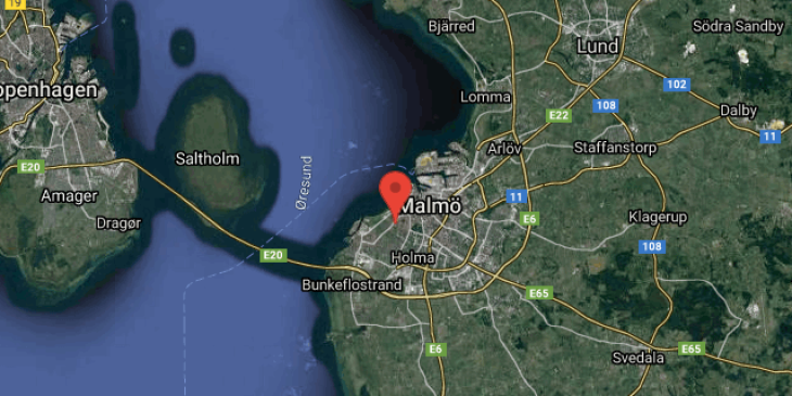 byte fran malmo till trelleborg map