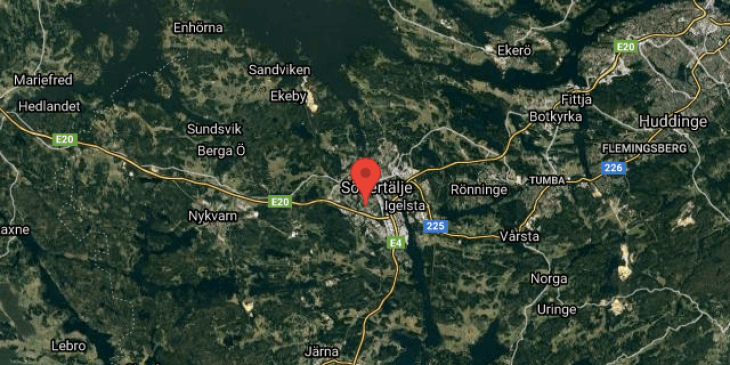 byte sodertalje mot jarna map