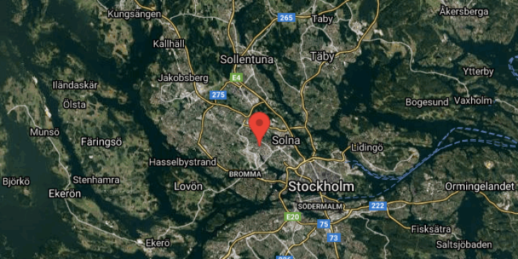 en fin 2a i centrala sundbyberg map