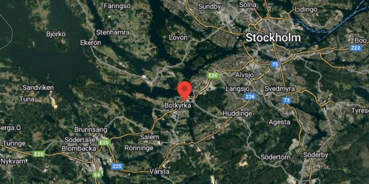 fittja till hagersten map