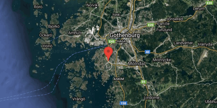 frolunda till molndal map