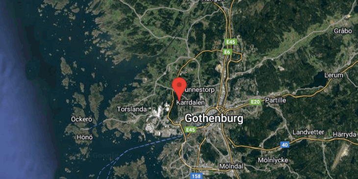 goteborg till partille eller udevalla map