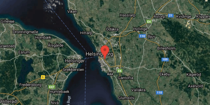 helsingborg bytes mot goteborg map