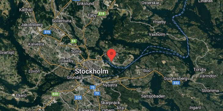 lidingo mot ystad map