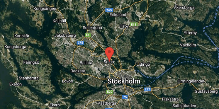 stor fin 25 rok vid solna stationmos map